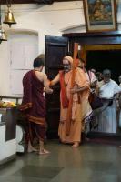 HH Swamiji's arrival at Samadhi Math, Mangaluru (26 July 2026); Picture Courtesy Smt. Sanjana Bantwal